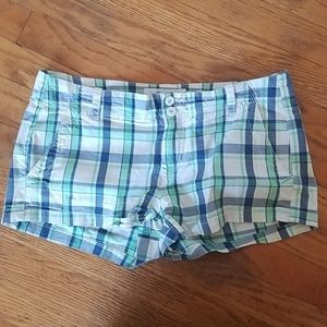 Aeropostale Aéropostale Plaid Green Blue shorts